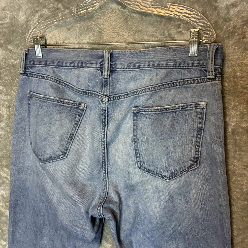 Vtg Banana Republic Mens Boot Cut Jeans 35x32 Casual Normcore Distressed Basic